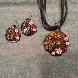 Handmade necklace and earrings vintage from Iran, Y2K